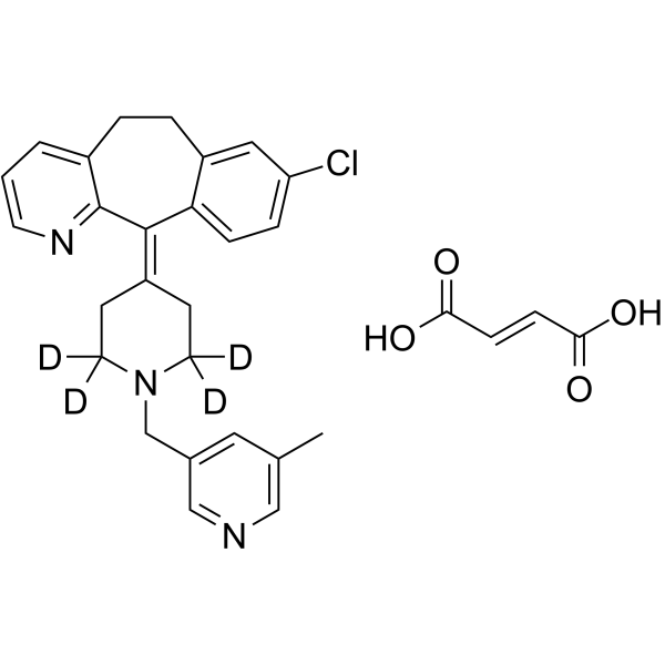 Rupatadine-d4 fumarate (UR-12592 D4 (fumarate)) 1795153-63-7